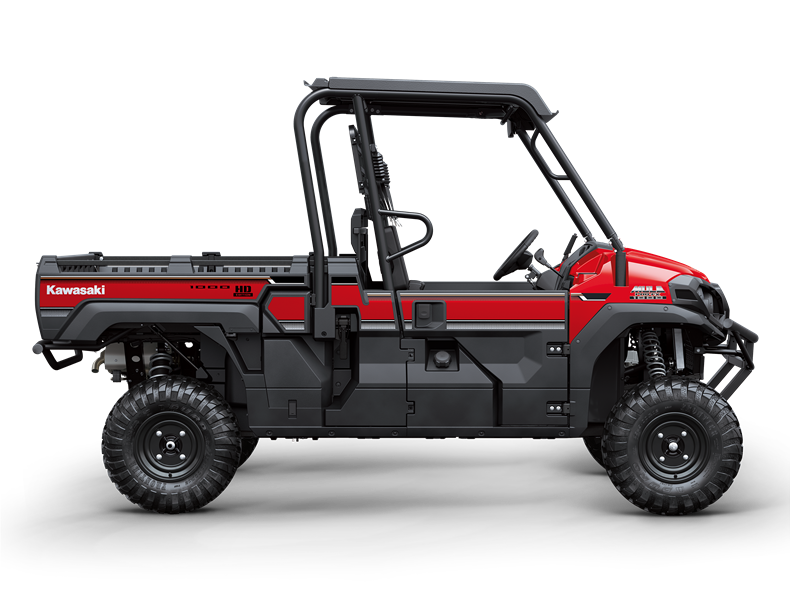 Kawasaki Mule Pro FX HD Edition “ heavy-duty side-by-side UTV with enhanced cargo capacity