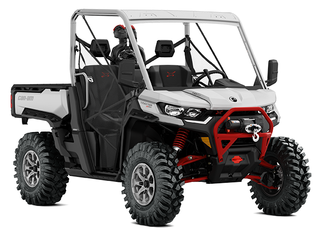 Can-Am Traxter X MR HD10 – mud-ready UTV with snorkeled air intake and high-clearance suspension
